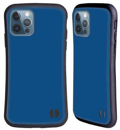 Head Case Designs Blu Colori A Blocchi Custodia Cover Ibrida Compatibile con Apple iPhone 12 / iPhone 12 PRO