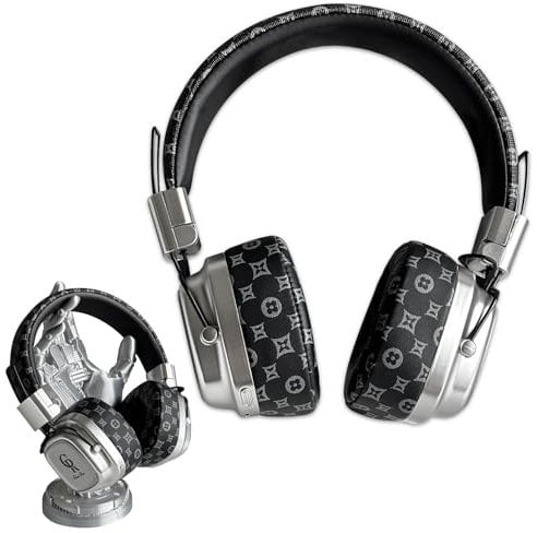 Fashion Retro Bluetooth Headset, Wireless Retro Bluetooth 5.3 Stereo Earbuds with Built-in Microphone and Volume Control, Gaming Headset, Suitable for Adults, Kids, PC/Phone/TV/iPad