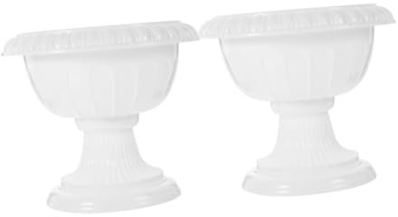 PRETYZOOM 2pièces Pot De Fleurs Européen pour Mariage Support De Plante Décoratif Pot De Fleurs Vintage Colonne