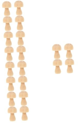 HEMOTON 20pcs Mushroom Peg DIY Kit for Boys and Girls Arts and Crafts for Christmas Graffiti Painting Toys