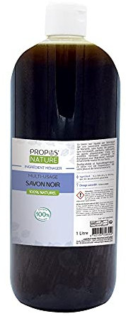 Savon noir - sans huile de palme - Saponification Tradiditionnelle - Fabiqué à Marseille, France - 1L