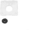 Sagoma per tagliabordi, guida per fresatrice 3710 3709, include staffa per ruota guida (battiscopa)