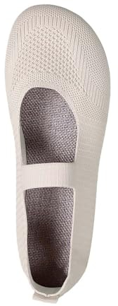 Barfota skor för kvinnor, balettskor, dansskor för kvinnor, stängda, casual, platta, antislida, mokassiner, supermjuka, för utomhusbruk, Beige, 41 EU