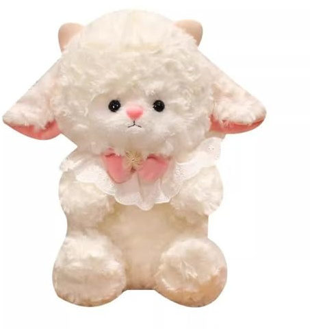 Xiyocadt Kuscheltier Schaf Weich,25cm Entzückender Happy Birthday Teddyschafe,Schaf Kuscheltier Mini,Lustiges Stofftier-Plüschtier Zum, Für Mädchen Jungen Kinder Partei Weihnachten Geburtstag (25cm)
