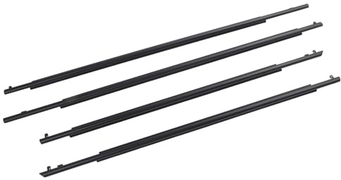 Cosiki Bande d'étanchéité pour Porte de Voiture, Bandes de Moulage de Fenêtre Extérieure Coupe-vent pour 2010 – 2015, 4 Pièces