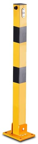 Borne de sécurité pliable et verrouillable pour parking, barrière de stationnement pour allée, butée de voiture de garage, borne de sécurité au sol, barrière de sécurité pour espace de stati