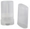 10Pcs 15ml 0.5oz Empty Refillable Plastic Deodorant Crayon Chapstick Tube Pipe Bottle Containers Oval DIY Lipstick Lip Balm Lip Gloss Tubes Holder Case (Clear)