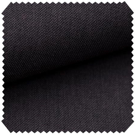 novely® LUSO | Feiner Stoff Polsterstoff Bezugsstoff Möbelstoff | Meterware | 1 lfm (07 Schwarz Braun)