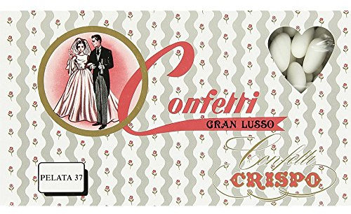 CRISPO Confetti Gran PELATA 37 Mandorla Confezione da 1000 GR. BOMBONIERE - 0114