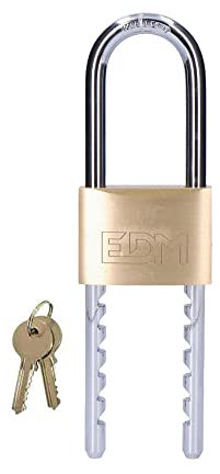 CANDADO LATON ARCO REGULABLE 60MM APERTURA 60-160MM BLISTER