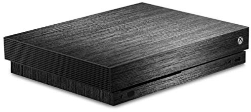 DeinDesign Skin kompatibel mit Microsoft Xbox One X Folie Sticker Metallic Look Metal Anthrazit