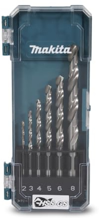 HSS-GS D-78346 Metal Drill Bit Set, 6 Pieces