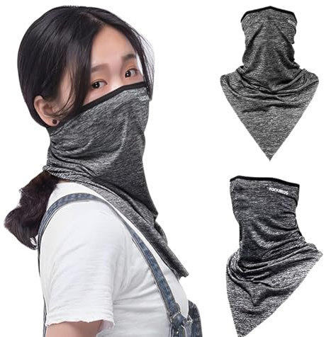 HYSENM Schlauchschal herren Halstuch Damen Schlauchschal Halstuch herren Schlauchschal damen Motorrad halstuch Skimaske Zubehör Halstuch motorrad herren, Dreieck-Grau