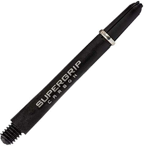 Harrows Supergrip Carbon Shafts - Verschiedene Ausführungen, 1 Set = 3 Stück (Silber, Medium - MED)