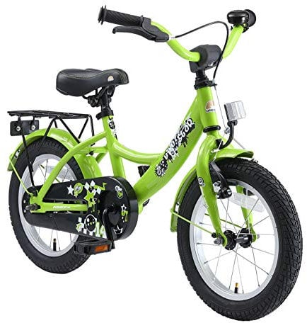 BIKESTAR Kinderfahrrad für Jungen ab 4 Jahre | 14 Zoll Kinderrad Classic | Fahrrad für Kinder Grün | Risikofrei Testen