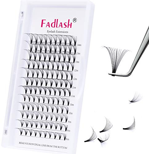 FADLASH Premade Fans Eyelash 16D 0.07mm C Curl 8-14mm Volume Russian Lash