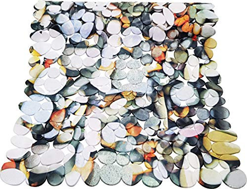 Vani Duscheinlage Wanneneinlage Antirutschmatte (Steine, ca. 53 x 53cm)