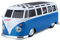 Maisto Tech R/C VW Bus Samba: Ferngesteuertes Auto im Maßstab 1:24, 2,4 GHz, mit Pistolengriff-Steuerung, ab 5 Jahren, 20 cm, blau-weiß (581529)