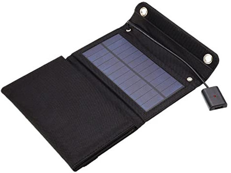 ZHIHUASMTBX Placa Solar Plegable de Panel Solar Plegable de 20W USB, Kit de Placa Solar Plegable, Plegable, Completo para teléfono móvil, Cargador de batería