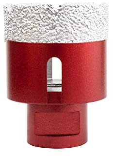 Meccion Scie Cloche Diamant Foret avec Filetage M14 pour le forage à sec ou humide de manière professionnelleà sec en Porcelaine, Carrelage, Granit, Marbre, Verre (45mm)