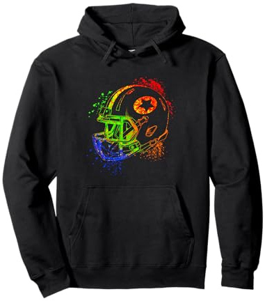American Fottball Silhouette Pullover Hoodie
