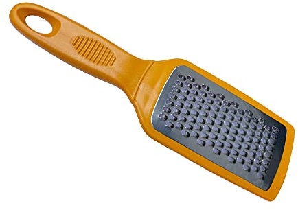 Cheese Food Graters for Kitchen, Stainless Steel Multi-Purpose Slicer for Vegetable Fruit Chocolate Cheese Parmesan Garlic Ginger Nutmeg Lemon Shredder (Orange)