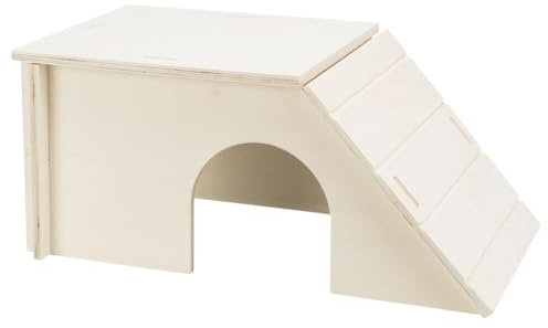 Bent house, connect. system, rabbits/guinea pigs, 40 × 18 × 23 cm