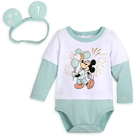 Disney Mickey Mouse First Birthday Layette-Set, Mehrfarbig, S