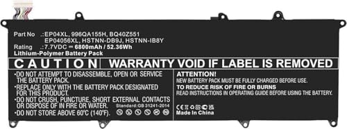 CoreParts Laptop Battery for HP 52.36Wh 7.7V 6800mAh 52Wh Li-Pol 7.7V, MBXHP-BA0294