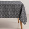 GAMUSI Mantel Antimanchas geométrico Line Antracita 140x100 cm