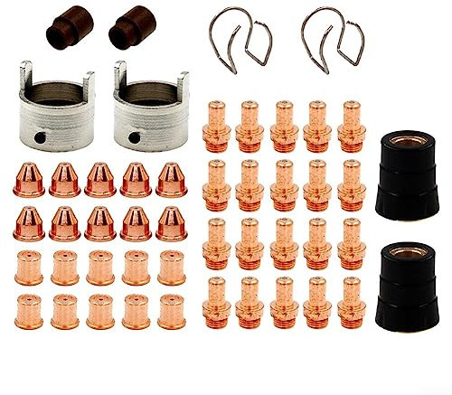 Eastwood Versa Cut 60A Plasmaschneidgerät für CB70, Plasmaschneidbrenner Verbrauchsmaterial, 48 Stück