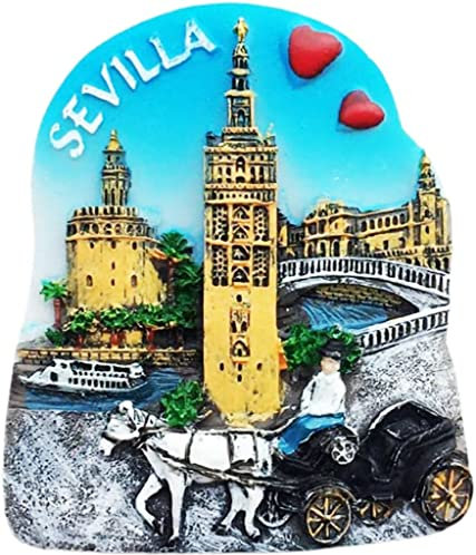Spanien Sevilla Sevilla Kühlschrankmagnet Kühlschrankmagnet Dekoration Magnet Aufkleber Souvenir Harz Handwerk