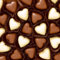 20 Servietten Schokoladen-Herzen Liebe 24cm