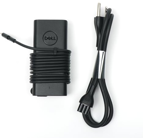 Dell 65W USB-C Laptop Charger,Latitude 5400 5410 5420 5430 5440 5450 Power AC Adapter with Power Cord Cable, Black, HA65NM190