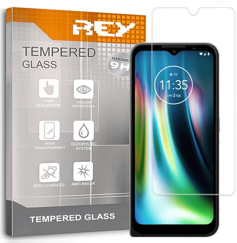 REY Pack 2X Bildschirmschutz aus gehärtetem Glas für Motorola DEFY, Schutzfolie, Displayschutzfolie 9H+ Härte, Anti-Kratzen-Öl-Bläschen