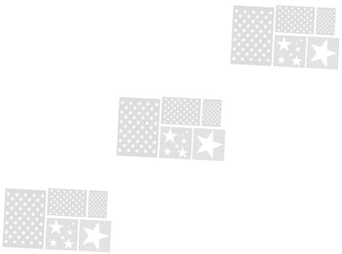 LALAFINA 15stücke Teiliges Wiederverwendbare Schablonen Für Kreative Malerei Vielseitige Schablonen Für Fenster Und Holzdekoration Geeignet Für Verschiedene Stiftarten Und Oberflächen