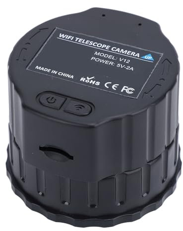 Fotocamera Oculare per Telescopio WiFi, Fotocamera Oculare Elettronica da 4 MP, Registrazione Video 2K, Accessori Telescopio per Telescopi Ottici da 30 Mm-50 Mm e Microscopio