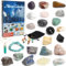 Aitsite Adventskalender Mineralien Edelsteine, 24 Tage Adventskalender National Geographic, Weihnachtskalender Steine Adventskalender Crystals, Edelstein Kalender für Familie Weihnachtsgeschenke