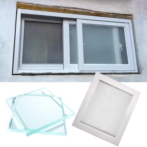Finestre finestra scorrevoli Sostituzione finestre per case mobili, finestra scorrevole orizzontale bianca in alluminio grande 120 100 90 80 70 60 50 40 CM, finestra a traversa per seminterrato bagno