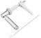 Fantasyon Zinc Alloy Toilet Flush Handle Replacement, Universal Fit Toilet Cistern Handle Chrome Plated Replacement Metal Handle Cistern Lever with Chain for Toilet Wc Cistern Tank