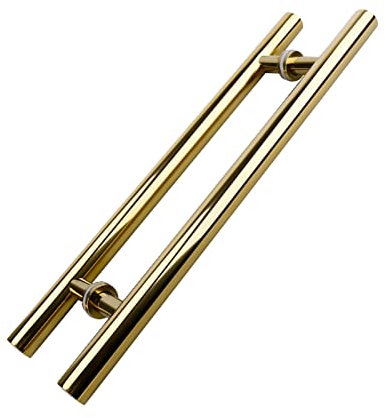 Maniglia per Porta Scorrevole Maniglia per Porta Scorrevole in Vetro per Porta in Legno, Maniglia Rotonda con Accessori, Maniglie per Porte in Vetro/Maniglia per Porta d'ingresso/D/100 cm*70