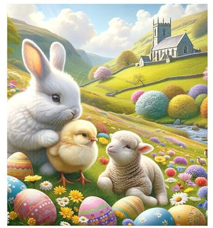 Rabbit Chick Countryside Yellow Dishwasher Magnetic Cover Refrigerator Panels Kitchen Cabinet Decor Home Kitchen Decoration, 26 x 23