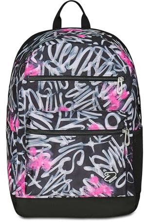 Seven Zaino Scuola Reversible con Cuffie Wireless, Nero, Reversibile, 29 L, Scuola Media e Superiore, Zaino Ragazza