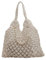 HAWILL Stroh Umhängetasche Damen Gross Geflochtene Strandtasche Sommer Stroh Schultertasche mit Perle Korbtaschen Damen Handtasche Strohtaschen Mori abteilung Strohsack Handgewebt Geflocht (Beige)