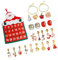 IWOWHERO 25-Teiliges Set Geschenkset Weihnachtsbedarf Partytüten aus Papier Kekstüten Beutel weihnachtsengel nativity set for christmas Dekorationsartikel Stofftasche Vlies