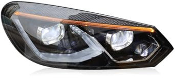 KUYHYNDEW Auto Frontleuchten für VW Golf 6 2010-2012, Set Hauptscheinwerfer Scheinwerfer, Frontlicht Frontleuchtenmontage Autoscheinwerfer,Left