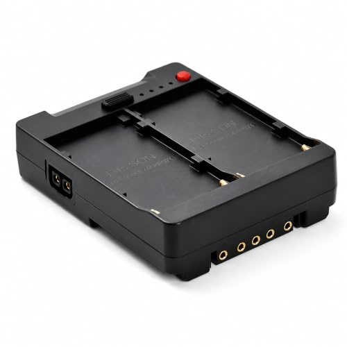 SENECESLI NP F Battery Adapter for NP F970 F750 F550, V Lock V Mount Buckle Bracket Adapter Converter D TAP with USB A Type C DC D TAP Outputs