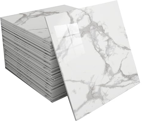 Dalles de plafond en polystyrène for salon, salle de bain, chambre, à coller. Dalles autocollantes, imperméables et résistantes à l'humidité.(A,60 tiles)