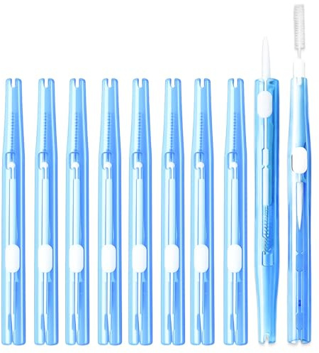 10pcs Charging Port Cleaning Brushes, Double-Sided, Nylon Bristle & Hook Phone Cleaner Tool for Removing Dust, Lint and Debris from Charge Ports, Speakers, Keyboards and Electronics