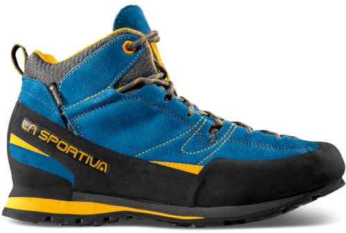 LA SPORTIVA Unisex Boulder X Mid GTX Schuhe, Blue-Yellow, 46.5